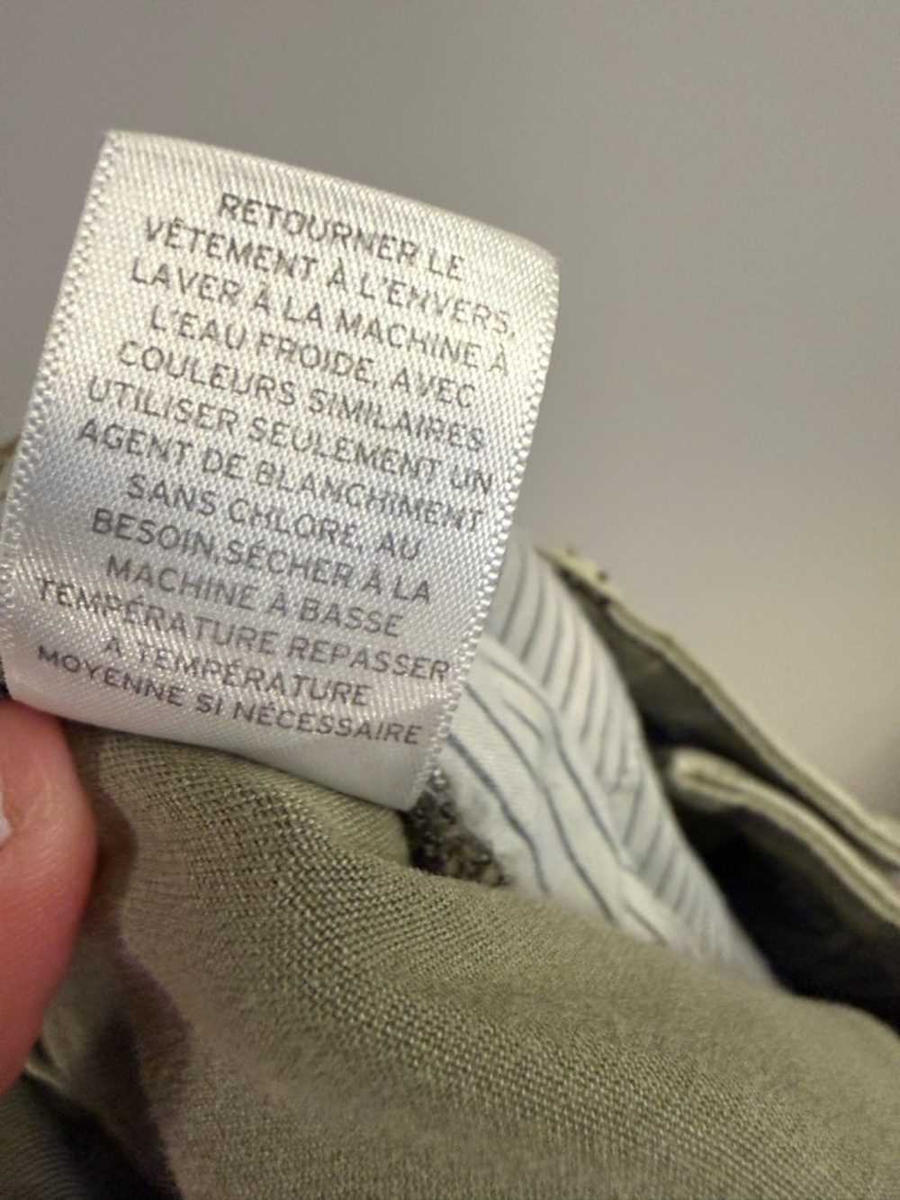 Caslon Olive Green Stretch Chino Pants Size 12 Classic Slim Fit Mid Rise - Picture 5 of 6
